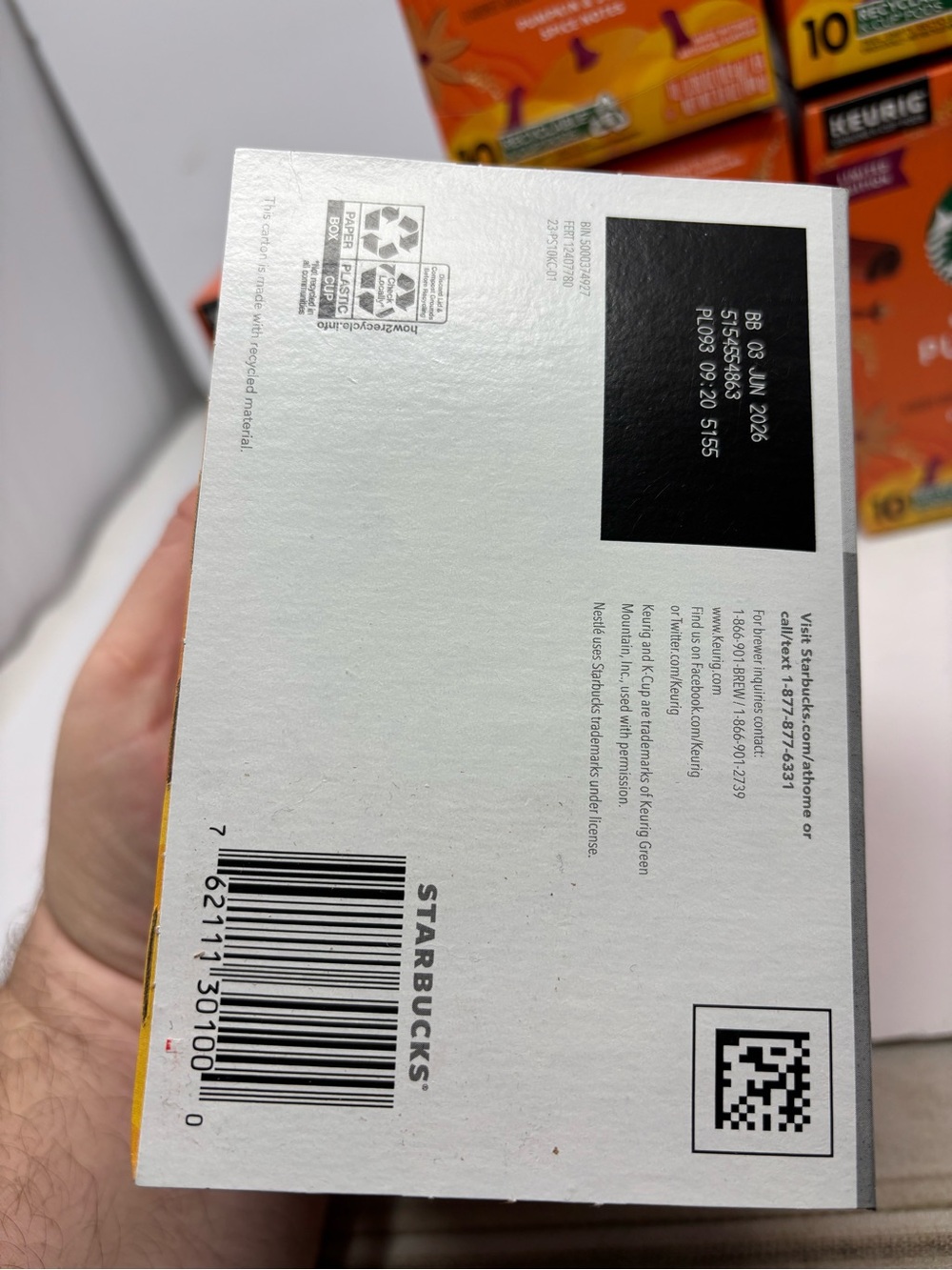 Starbucks EXPIRED Pumpkin Spice Keurig K-Cup Pods Orange - Picture 3 of 3